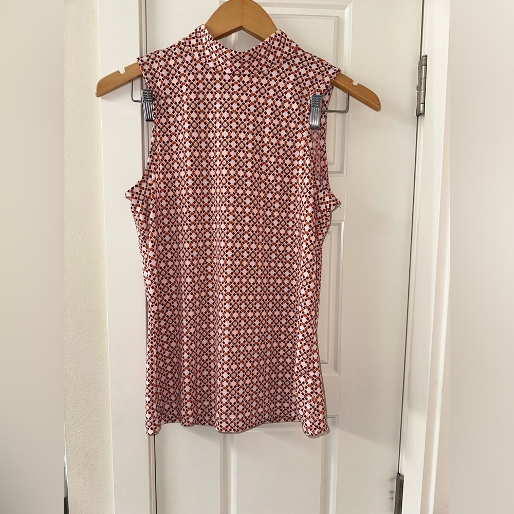 Carolina Belle Red Sleeveless Fitted Tank Top
